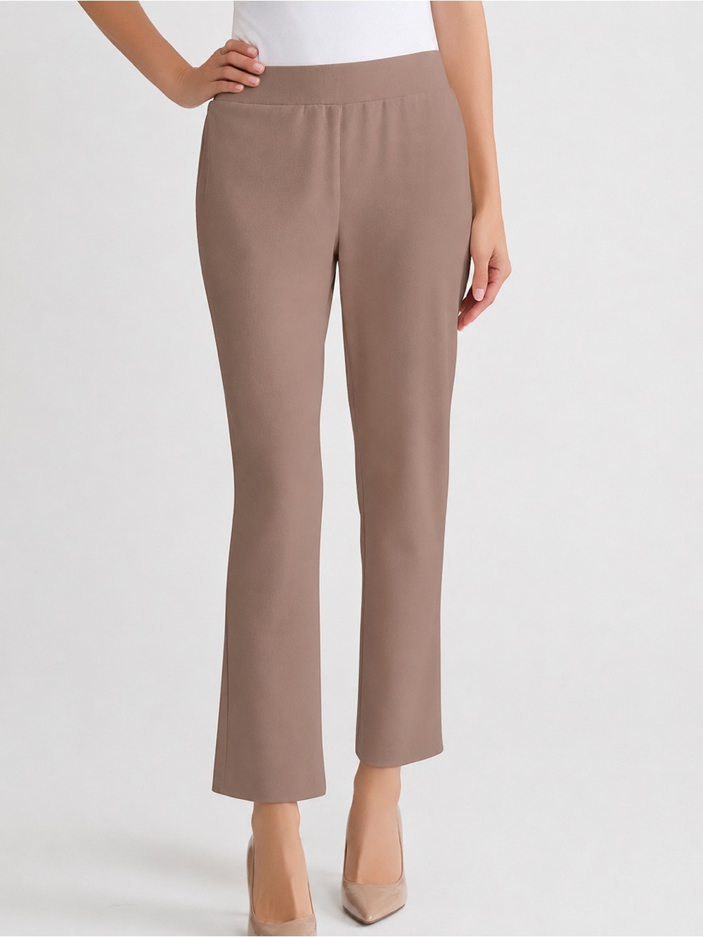 NWT Ming Wang Stretch Deco Crepe Straight Leg Pants Sz XL